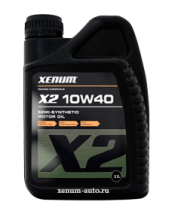 Xenum x2 10w40 полусинтетическое моторное масло для турбированных двигателей, 1л