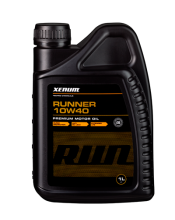 Xenum Runner 10W40 синтетическое моторное масло для авто с пробегом более чем 120000км, 1л