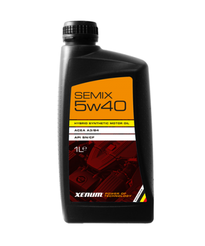 Xenum SEMIX 5W40 гибридное синтетическое моторное масло, 1л